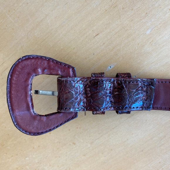 VINTAGE CUSTOM MADE CROCODILE  BELT main image 4